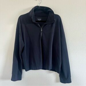 Athleta Half-Zip Black Athletic Shirt